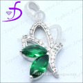 Special Design Emerald Pendant Silver Jewellery,Wholesale Solid Silver Pendant